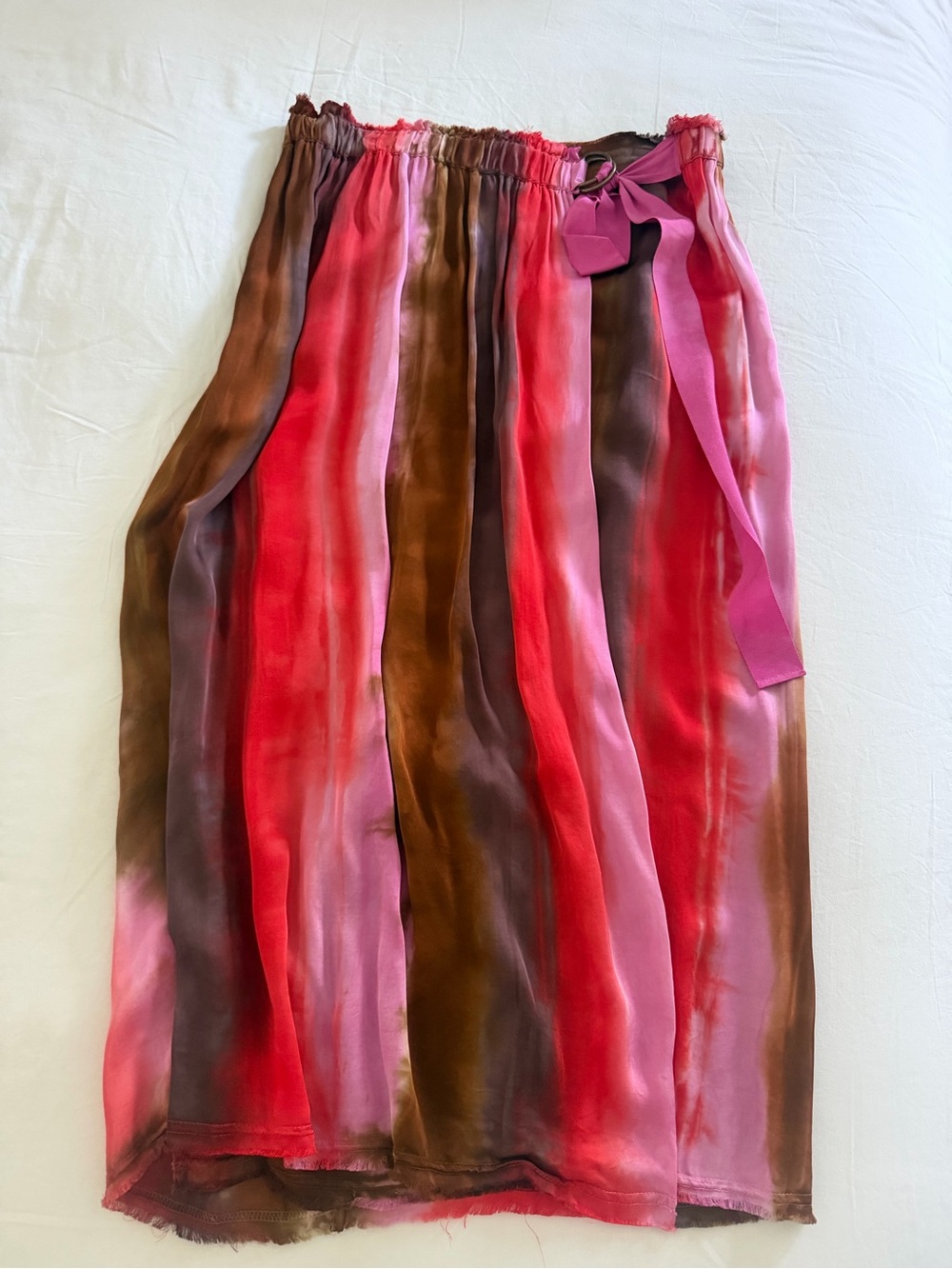 Rachel Allegra Lotus Skirt with Waist Tie